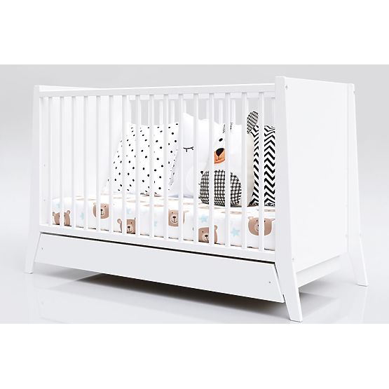 Bazar - Detská postieľka Cosmo 120x60 - biela