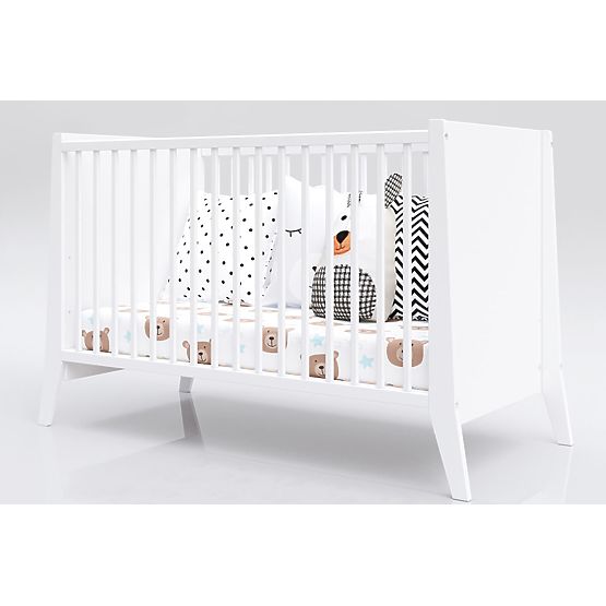 Bazar - Detská postieľka Cosmo 120x60 - biela