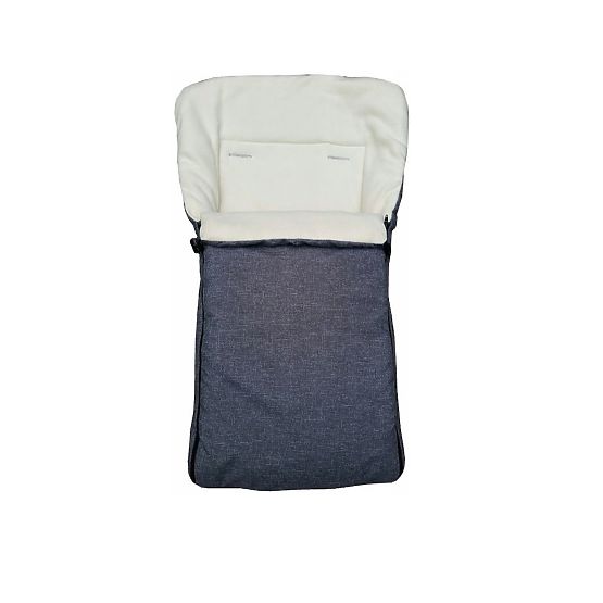 Bazar - Detské sánky s operadlom a fusakom - tmavo šedá / melanž