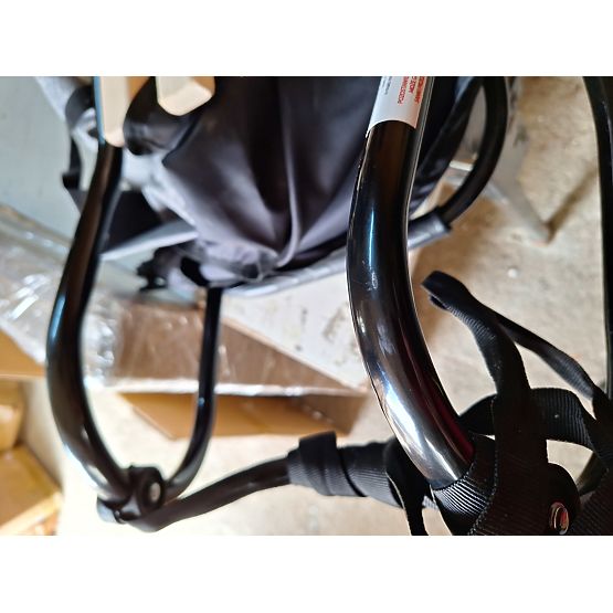 Bazar - Detské sánky s operadlom a fusakom - tmavo šedá / melanž