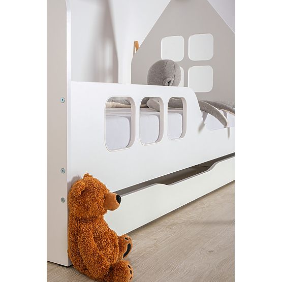 Bazar - Domčeková posteľ Woody 160 x 80 cm - biela