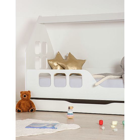 Bazar - Domčeková posteľ Woody 160 x 80 cm - biela