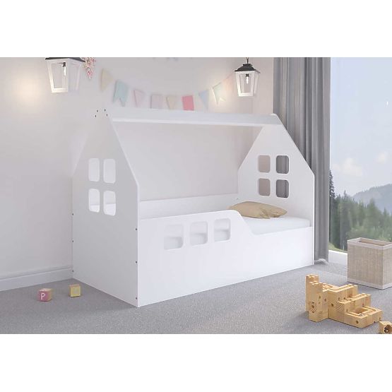 Bazar - Domčeková posteľ Woody 160 x 80 cm - biela