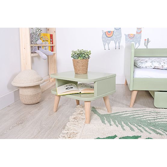 Bazar - Rastúca posteľ Nell 2v1 - pastelovo zelená