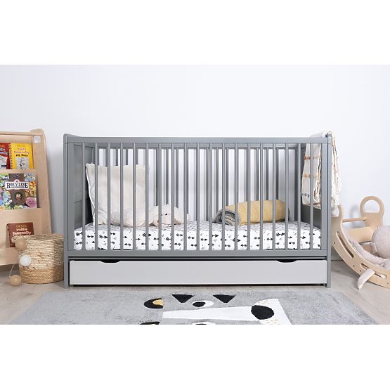 Bazar - Rastúca postieľka William sivá