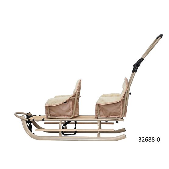 Bazar - Sánky pre dvojčatá Duo - rôzne farby sedadiel