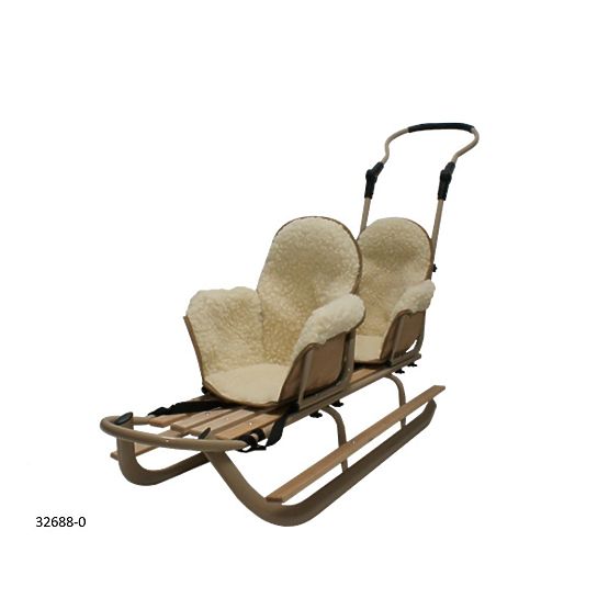 Bazar - Sánky pre dvojčatá Duo - rôzne farby sedadiel