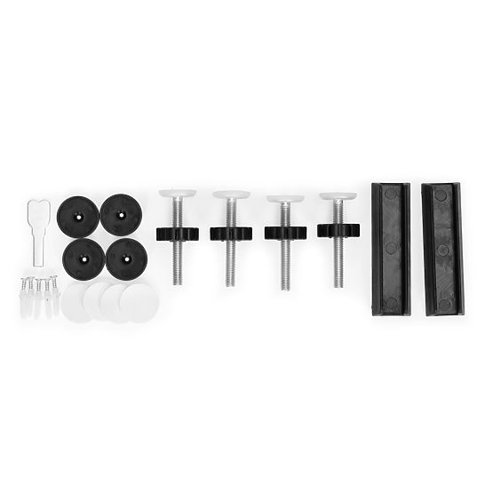 Bezpečnostná zábrana 74-105 cm na schody a dvere, oceľ, prídavné panely, čierna ECOTOYS