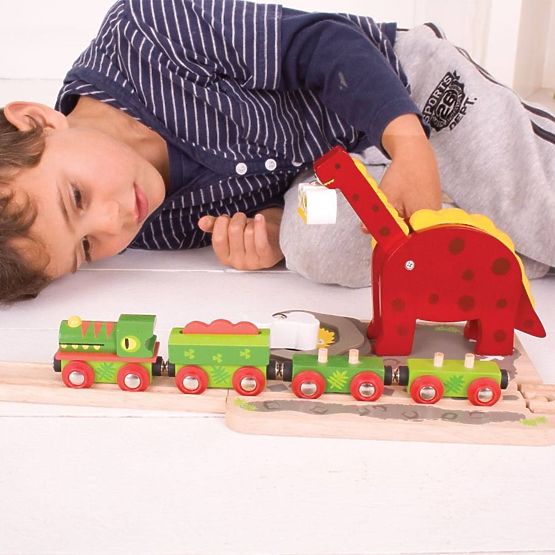 Bigjigs Rail Dinosaurie žeriav