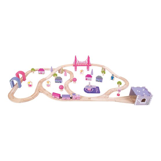 Bigjigs Rail Drevená veľká vláčikodráha princeznej