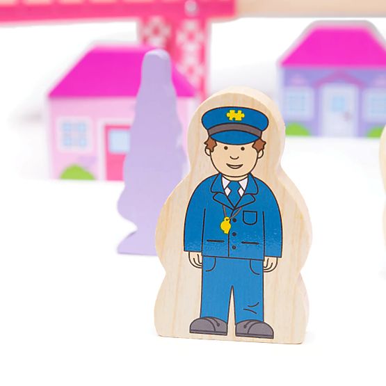 Bigjigs Rail Drevená veľká vláčikodráha princeznej