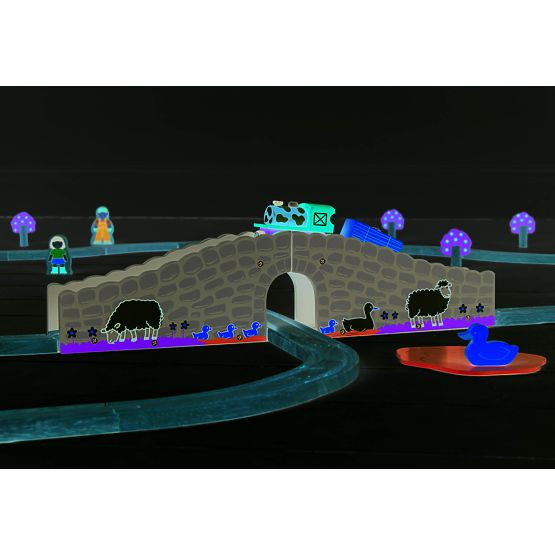 Bigjigs Rail Farma most s tunelom