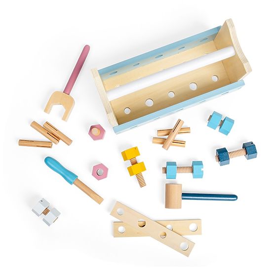 Bigjigs Toys Box na náradie 2 v 1