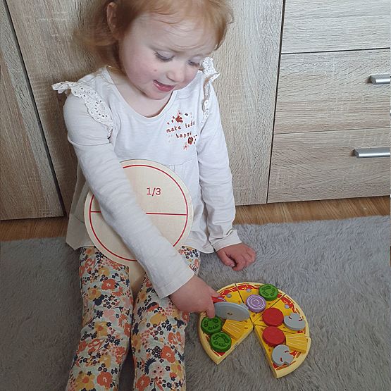 Bigjigs Toys Drevená krájacia pizza