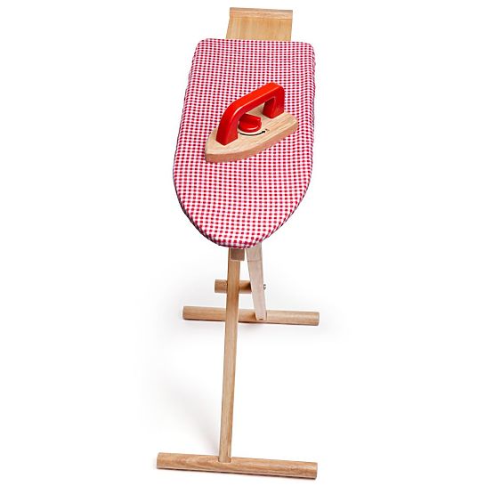 Bigjigs Toys Drevená žehliaca doska so žehličkou - poškodený obal