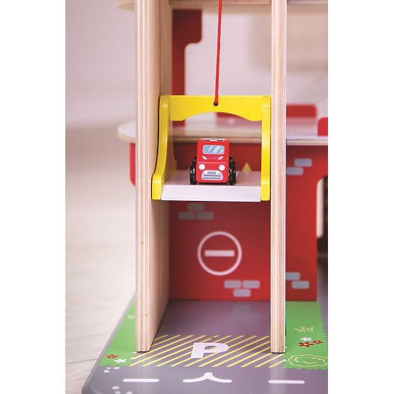 Bigjigs Toys Garáž s parkoviskom