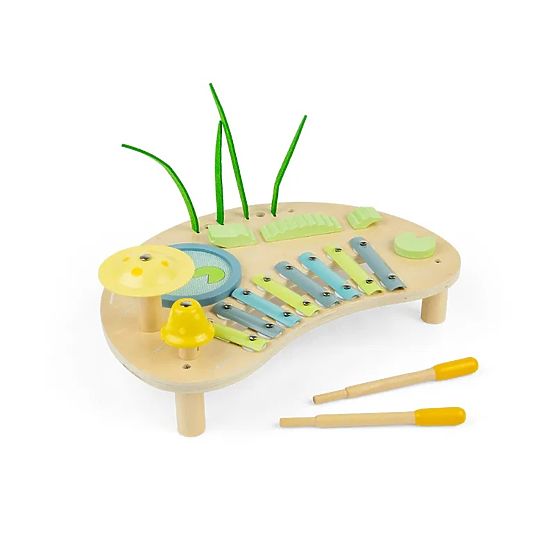 Bigjigs Toys Hudobný stolík Džungľa