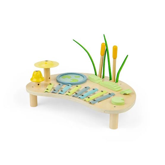 Bigjigs Toys Hudobný stolík Džungľa