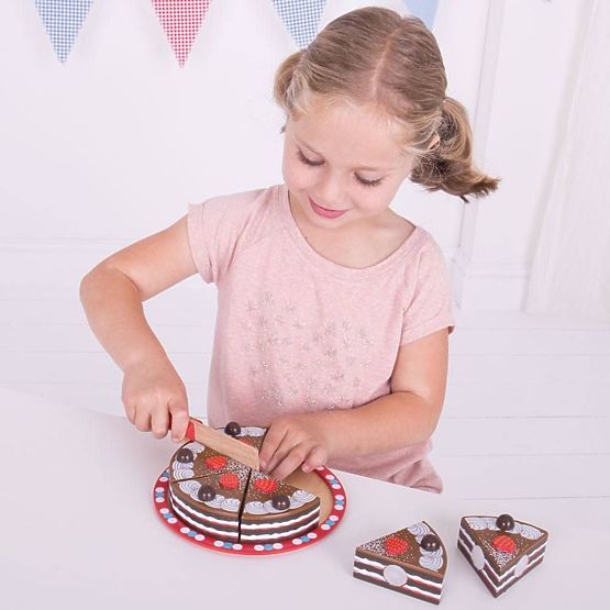 Bigjigs Toys Krájacia čokoládová torta