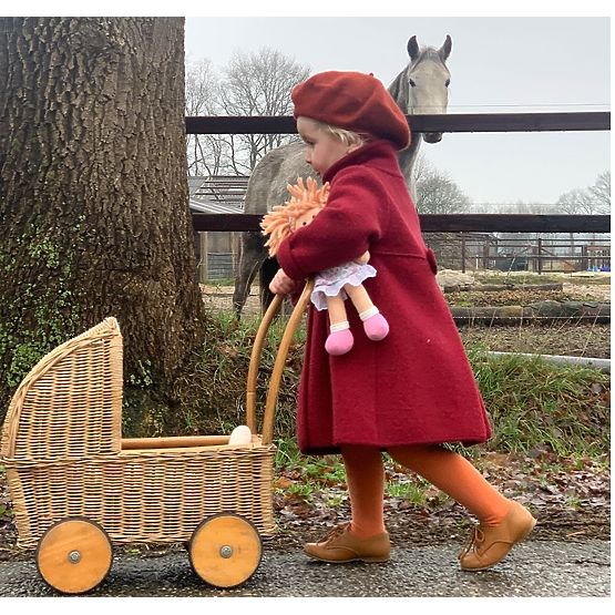 Bigjigs Toys Látková bábika Poppy 28 cm