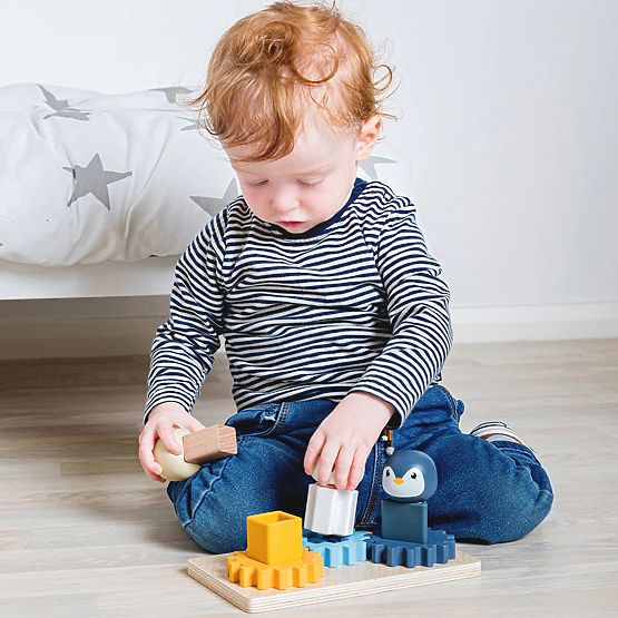 Bigjigs Toys Motorická doska Artic