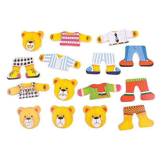 Bigjigs Toys Oblékací puzzle Medvedia rodinka