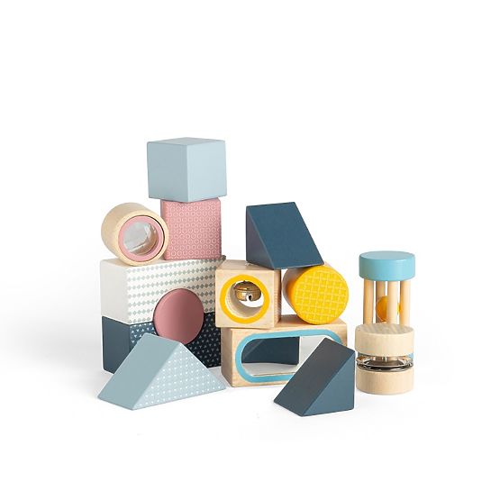 Bigjigs Toys Senzorické kocky