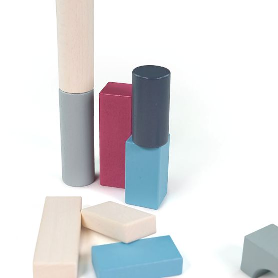 Bigjigs Toys Vedro s kockami 50 ks