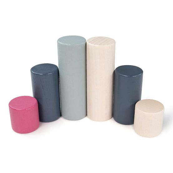 Bigjigs Toys Vedro s kockami 50 ks