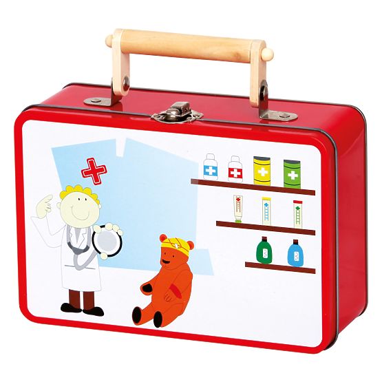 Bino Drevené hračky veterinárny kufrík