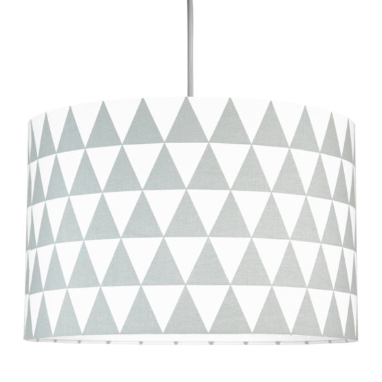 Textilná závesná lampa - Triangle - sivá