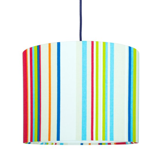 Textilná závesná lampa - Stripes - mini