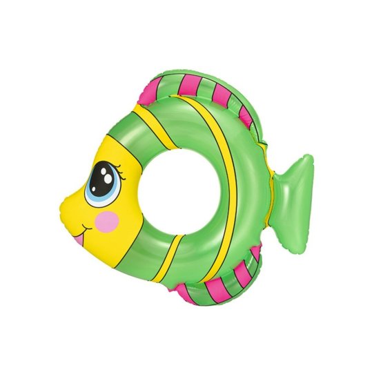 Detský nafukovací kruh Bestway v tvare rybky zelený