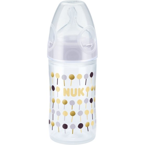 Dojčenská fľaša NUK New Classic 150 ml biela bodky