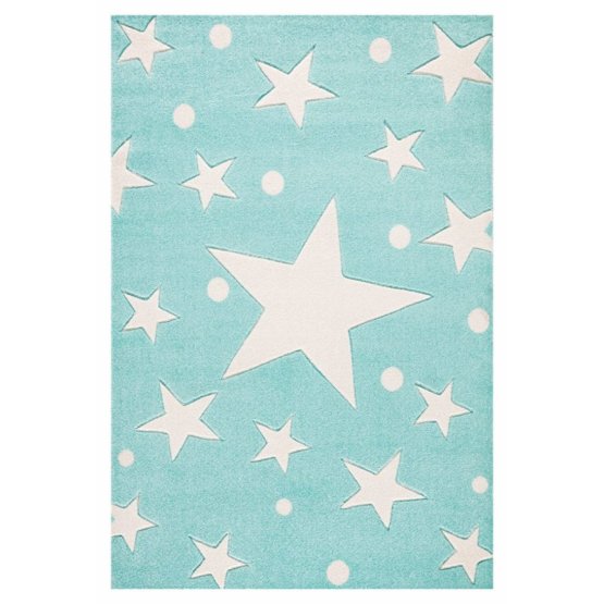 Detský koberec STARS mätový