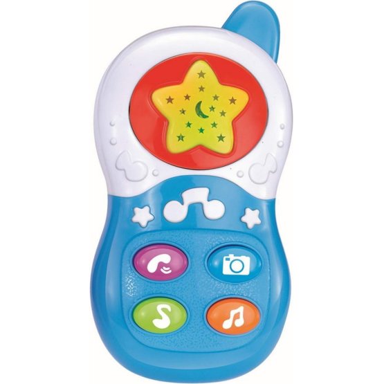 Detská hračka so zvukom Baby Mix Telefónik blue Modrá