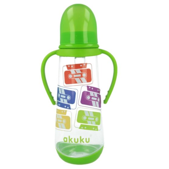 Fľaša s obrázkom Akuku 250 ml zelená