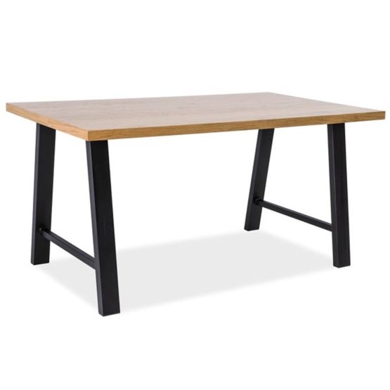 Jedálenský stôl AMBRAMO - dub/čierna
