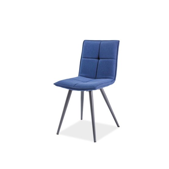 Jedálenská stolička DARIO - šedá/modrá