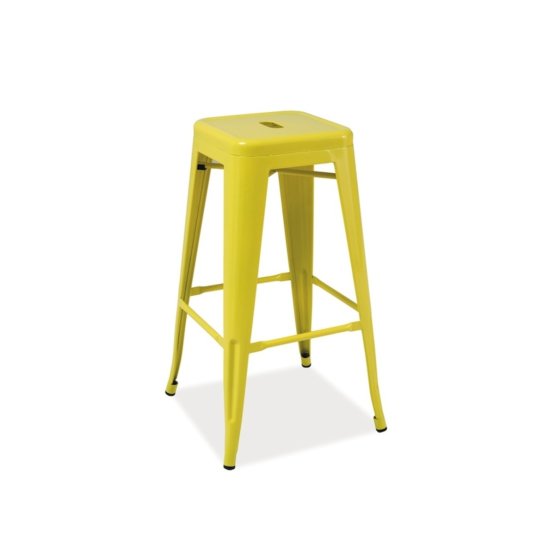 Barová stolička LONG - žltá