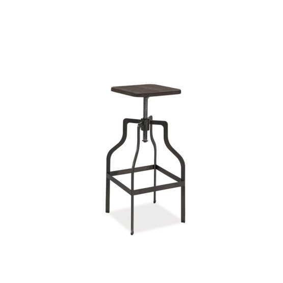 Barová stolička IDALOU - tmavý orech/grafit