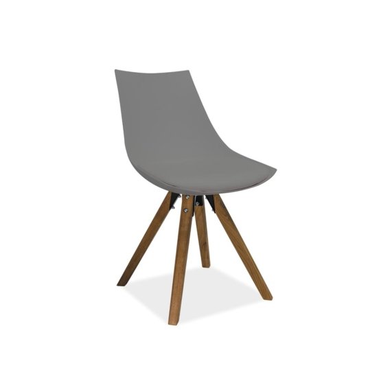 Jedálenská stolička LENOX - buk/sivá