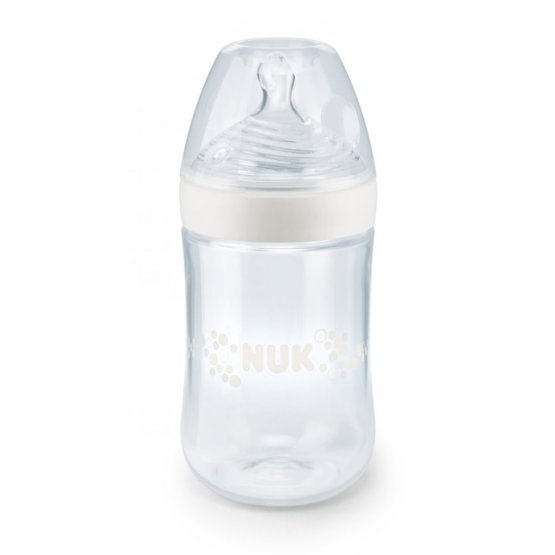 Dojčenská fľaša NUK Nature Sense 260 ml biela