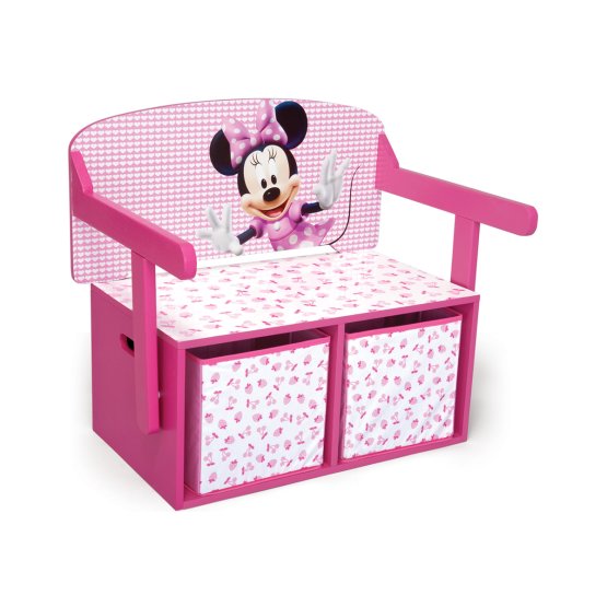 BAZAR Detská lavica s úložným priestorom Myška Minnie