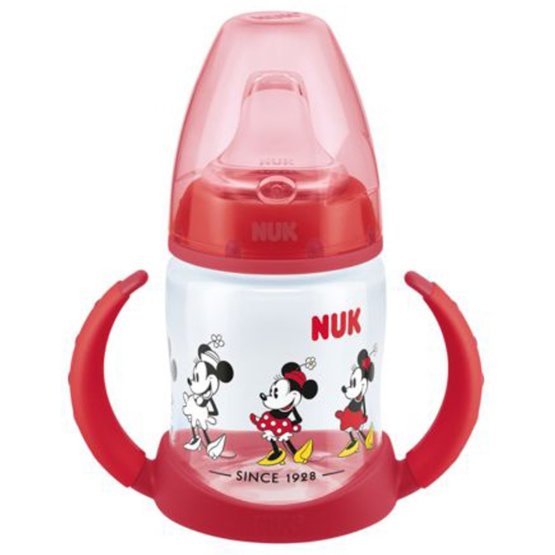 Dojčenská fľaša na učenie NUK Disney Mickey 150 ml červená