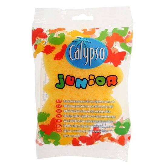 Kúpeľová hubka Junior Animal Calypso žltá