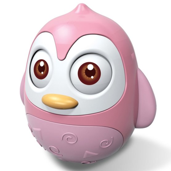 Kývajúca hračka Baby Mix tučniak pink Ružová