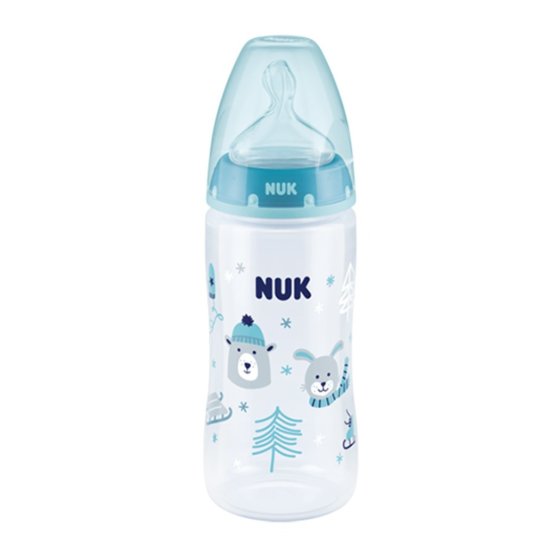 Dojčenská fľaša NUK First Choice Winter 300 ml tyrkysová