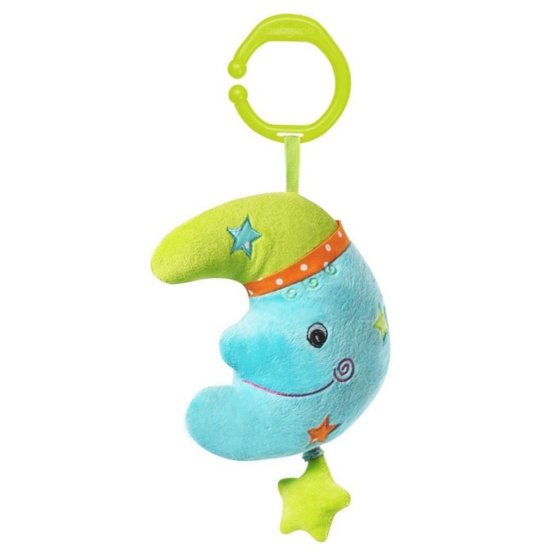 Plyšová hračka s hracím strojčekom Baby Ono Mesiačik Modrá