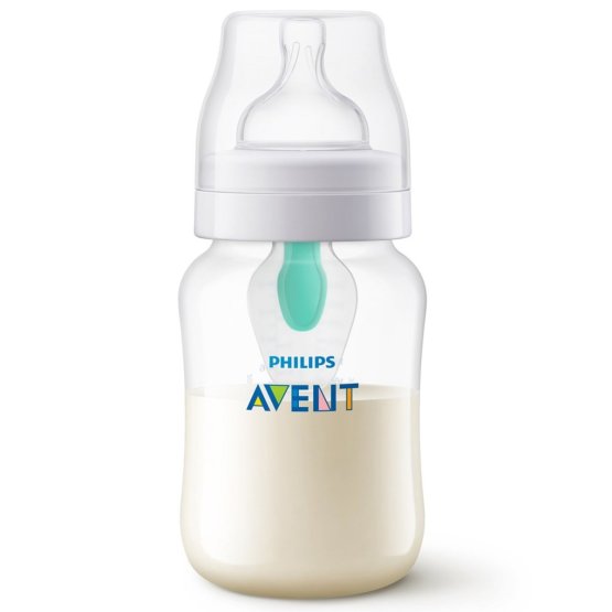 Dojčenská fľaša Avent Anti-Colic s ventilom Airfree 260 ml Transparentná